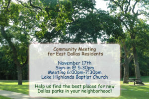 Community Meeting November 17, 2016