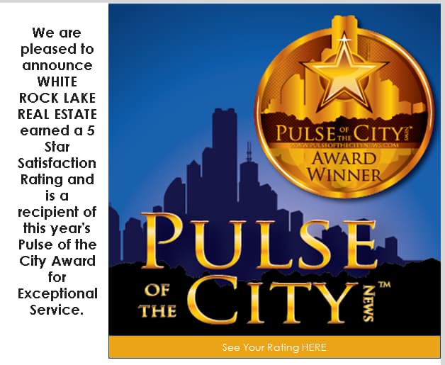 White Rock Lake Properties - Pulse of the City Award