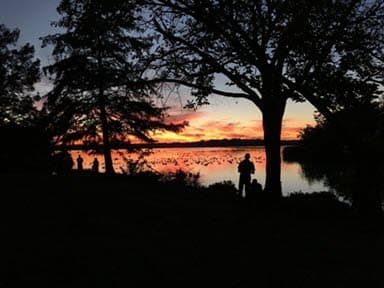 White Rock Lake sunset